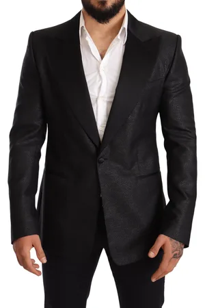 Dolce & Gabbana Metallic Slim Jacket Tuxedo Blazer