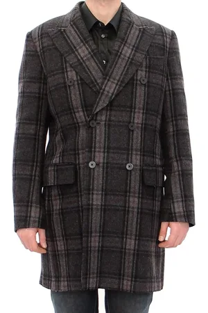 Dolce & Gabbana Geruite Jas Met Dubbele Rij Knopen