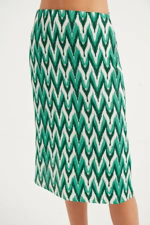 HERITA Midi-rok met patroon