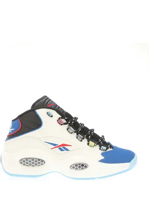 Reebok Question Mid herentrainers in zwartblauw