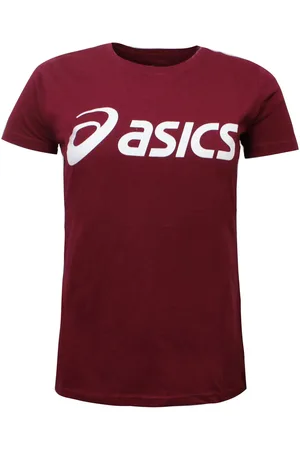 Asics Logo Dames Bordeaux T-Shirt