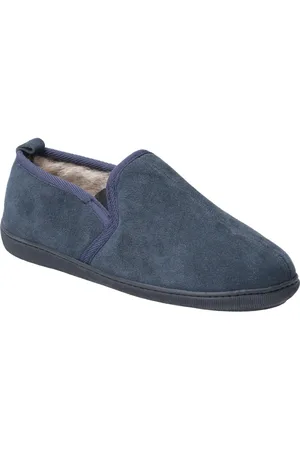 Hush Puppies Heren Arnold Slip On Leather Slipper (Marine)