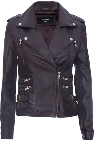 Infinity Dames leren Brando bikerjack-Loddon