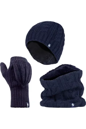 Heat Holders Dameshoed, nekwarmer handschoenen set - Marine