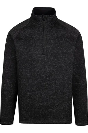 Trespass Heren Corsham Marl Half Zip Fleece Top
