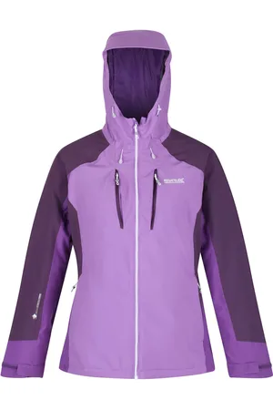 Regatta Dames/Dames Highton Stretch II Waterdichte gewatteerde jas (Hyacint/Purple Sapphire/Dark Aubergine)