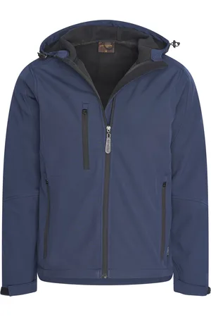 Cappuccino Italia Outdoorjas Softshell Hood Jacket Navy
