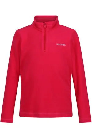 Regatta Geweldige Outdoors Kinder Hot Shot II Half Zip Fleece Hoodie ( drankje)