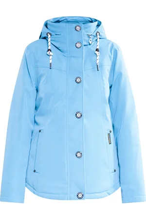 Schmuddelwedda Gewatteerd winterjack Dames ijsblauw