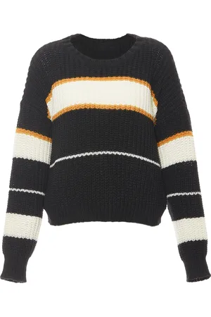 myMo Jumper Dames GEBROKEN WIT ORANJE