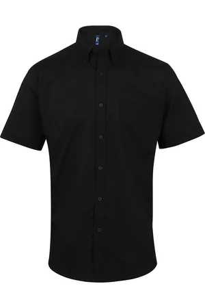 Premier Herenhandtekening Oxford Short Sleeve Work Shirt