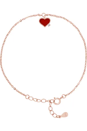 LOVA Armband bloed Coeur rode passie zirkoniumoxide 925 vergulde