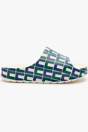 Lacoste Serve 2.0 Sliders voor dames in marine-wit