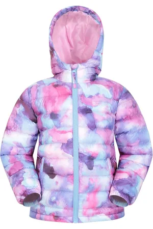 Mountain Warehouse Kinder/Kinder Seizoenen Watercolour Gewatteerde Jas (Donkerpaars)