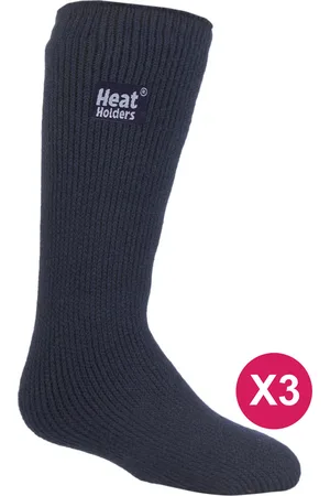 Heat Holders Set van 3 thermo wintersokken voor kinderen - Indigo