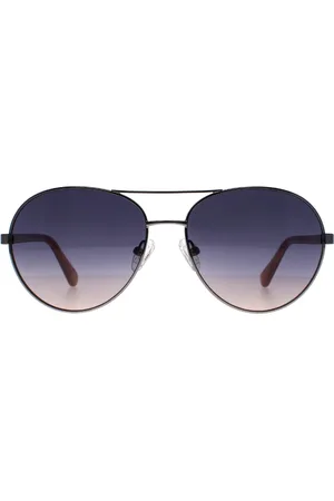 Guess GU5213 10W glanzend licht nickeltin blauw gradiënt zonnebril