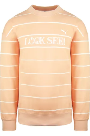PUMA X Michael Lau Lange Mouw Crew Neck Peach Heren Grafisch Sweatshirt 530359 26