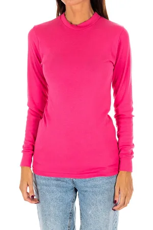 Kisses and Love T-shirt met lange mouwen en halfhoge kraag 1625-M dames