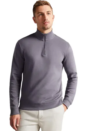 Ted Baker | Heren Sweatshirt met Halve Rits en Funnel Neck - Antram