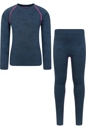 Mountain Warehouse Naadloos Actief Basislagen Set voor Kinderen/Kinderen (Marine)