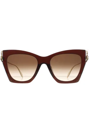 Alexander McQueen Cat Eye Dames Gold Gradient AM0375S