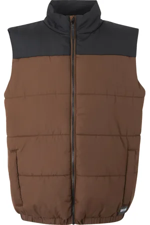 Regatta Heren Hawfinch Baffled Gilet (Donkerbruin/zwart)