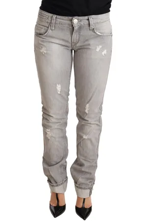 ACHT Gescheurde Slim Fit Katoenen Spijkerbroek