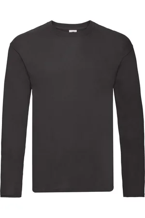 Fruit Of The Loom Heren Origineel Effen T-shirt met lange mouwen