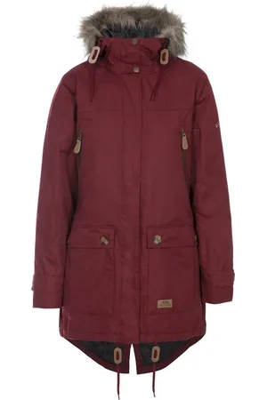 Trespass Dames Clea Waterbestendige Gewatteerde Jas (Rood)