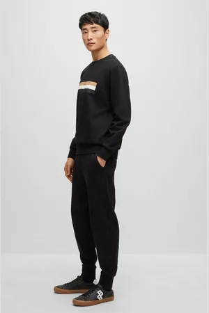 HUGO BOSS Heren Aiden Low-Top Tennistrainers in Charcoal