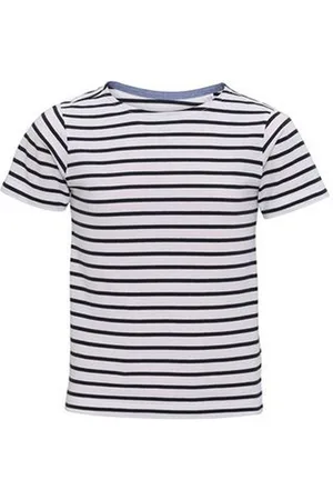 Asquith Kinderen/Kinderen Mariniere Kustshirt met korte mouwen (set van 2 stuks) ( /Zwaar)