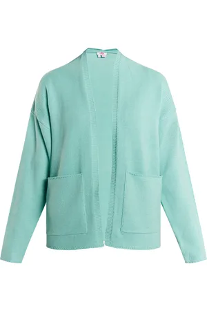 myMo Gebreid vest Dames aqua