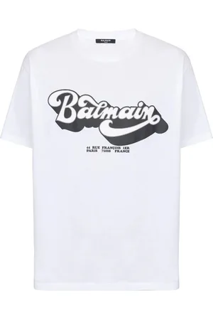 Balmain T-shirt met logoprint uit de jaren 70 in