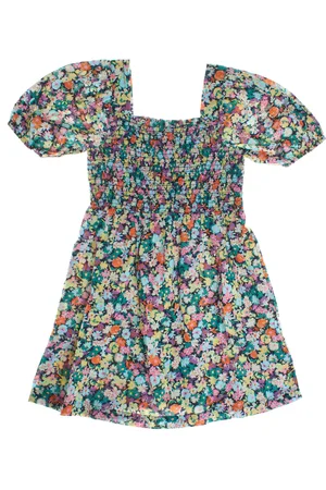 GAP Jurk met korte mouwen en ruches 664677 meisje