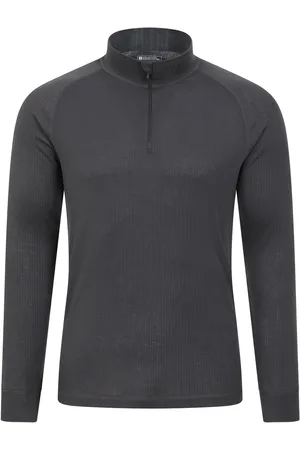 Mountain Warehouse Heren Talus Zip Neck Thermo Top met lange mouwen