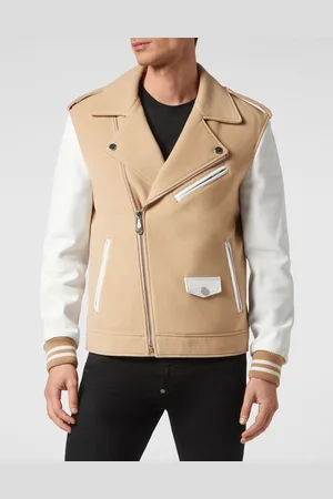 Philipp Plein Leren Motorrijder