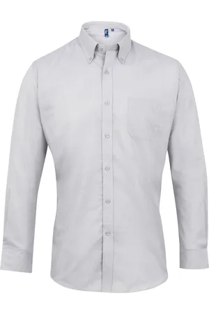 Premier Heren Signature Oxford overhemd met lange mouwen