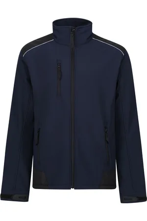 Regatta Heren Zandstorm Werkkleding Softshell Jasje (Marine / Zwart)