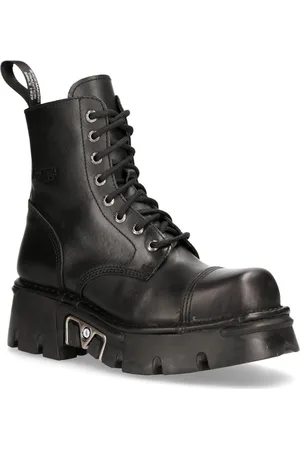 New Rock Lederen militaire bikerlaarzen - M-NEWMILI083-S19