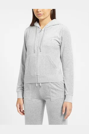 Juicy Couture Velours Track Jacket met volledige rits voor dames in