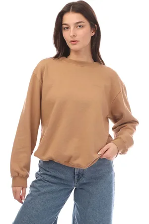 OFF-WHITE Dames Off White Diagonal Regular Crewneck Sweatshirt in
