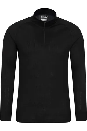 Mountain Warehouse Heren Talus Zip Neck Thermo Top met lange mouwen