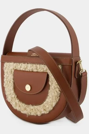 A.P.C. Pocket Kleine Schoudertas - - Synthetisch - Hazelnoot