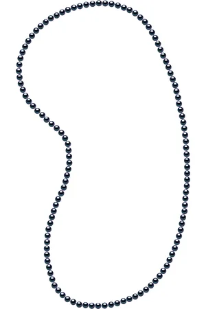 Diadema OPERA ketting kralen zoetwater 6-7mm Ronde Black Lengte 80 cm
