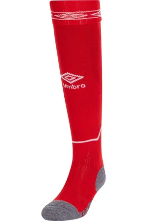 Umbro Diamanten voetbalsokken voor kinderen (Vermiljoen/Wit)