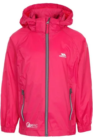Trespass Kinderen/Kinderen Qikpac X Unisex Packaway Jacket (Cassis)