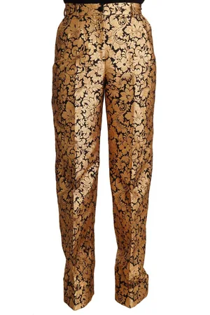 Dolce & Gabbana Rechte Broek Met Bloemenjacquard