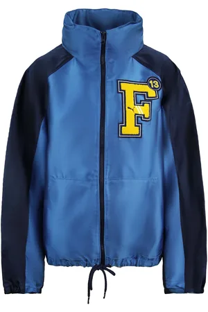 PUMA X Rihanna Fenty Satin Dames Blauw Track Jacket