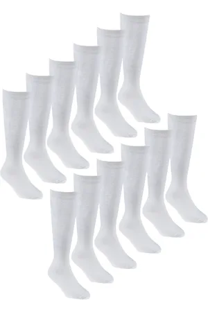 Sock Snob 12 Paar Meisjes Bamboe Kniekousen, Lange Schoolkousen voor Kinderen