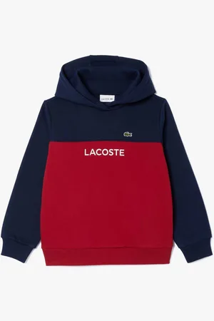 Lacoste Jongens Juniors Colour Block Fleece Hoodie in